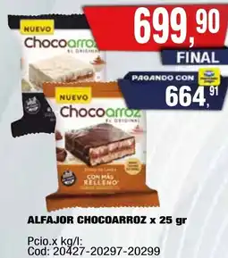 Maxiconsumo Chocoarroz alfajor oferta