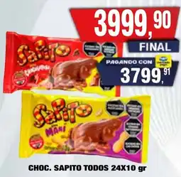 Maxiconsumo Sapito choc. todos oferta