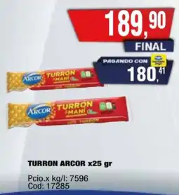Maxiconsumo Arcor turron oferta