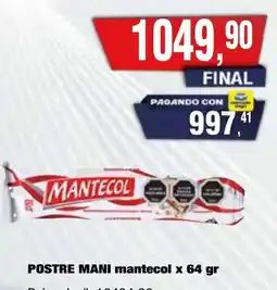 Maxiconsumo Mantecol postre mani oferta