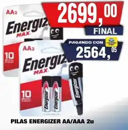 Maxiconsumo Energizer aa/aaa pilas oferta