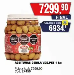 Maxiconsumo Cebila aceitunas vde.pet oferta