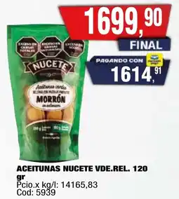 Maxiconsumo Nucete aceitunas vde.rel. oferta