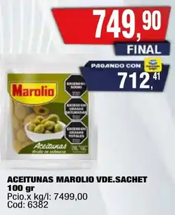 Maxiconsumo Marolio aceitunas vde.sachet oferta