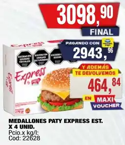 Maxiconsumo Paty express medallones est. oferta