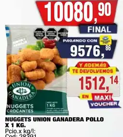 Maxiconsumo Union ganadera nuggets pollo oferta