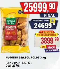 Maxiconsumo Gja.sol nuggets pollo oferta