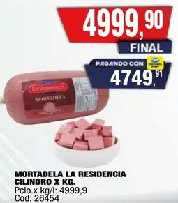 Maxiconsumo La residencia mortadela cilindro oferta