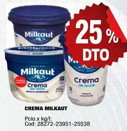 Maxiconsumo Milkaut crema oferta