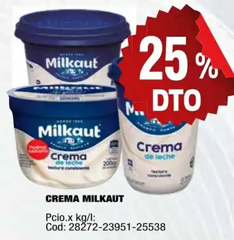 Maxiconsumo Milkaut crema oferta