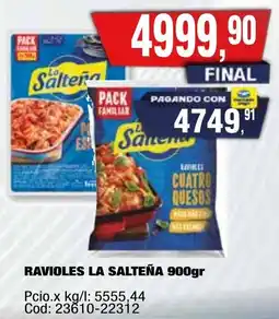 Maxiconsumo La salteña ravioles oferta