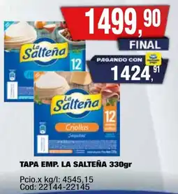 Maxiconsumo La salteña tapa emp. oferta