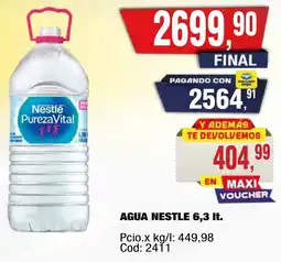 Maxiconsumo Nestlé agua oferta