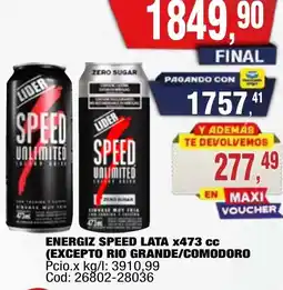 Maxiconsumo Speed energiz lata oferta
