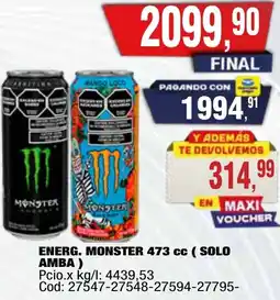 Maxiconsumo Monster energ. oferta
