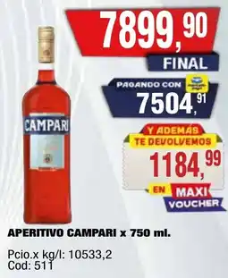 Maxiconsumo Campari aperitivo oferta