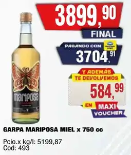 Maxiconsumo Mariposa garpa miel oferta