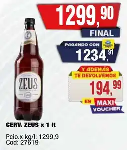 Maxiconsumo Zeus cerv. oferta
