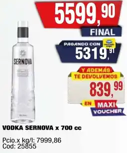 Maxiconsumo Sernova vodka oferta