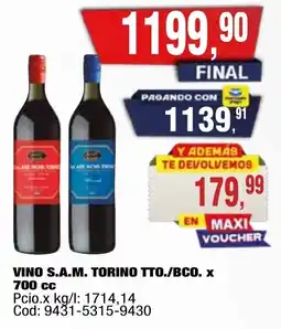 Maxiconsumo S.a.m. torino tvino to./bco. oferta