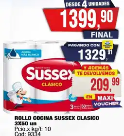 Maxiconsumo Sussex rollo cocina clasico oferta