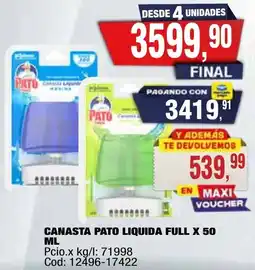 Maxiconsumo Pato canasta liquida full oferta