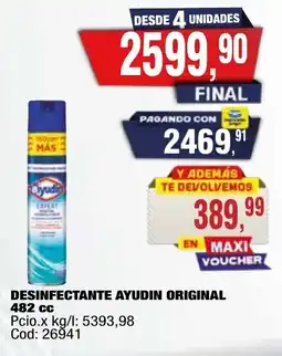 Maxiconsumo Ayudíin desinfectante original oferta