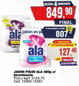 Maxiconsumo Ala jabon polvo c/ bicarbonato oferta