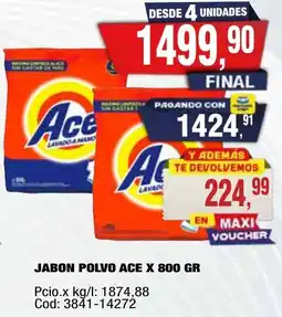 Maxiconsumo Ace jabon polvo oferta