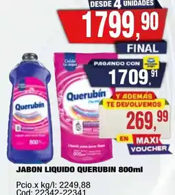 Maxiconsumo Querubín jabon liquido oferta