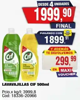 Maxiconsumo Cif lavavajillas oferta