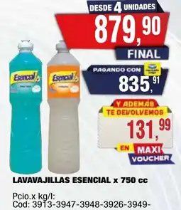 Maxiconsumo Esencial lavavajillas oferta
