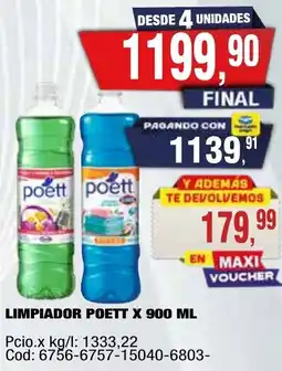 Maxiconsumo Poett limpiador oferta