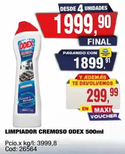 Maxiconsumo Odex limpiador cremoso oferta