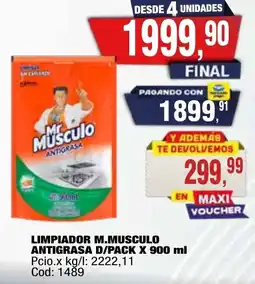 Maxiconsumo M.musculo limpiador antigrasa d/pack oferta