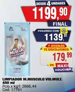 Maxiconsumo .musculo limpiador mvid.mult. oferta