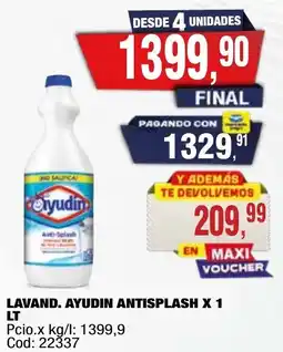 Maxiconsumo Ayudín lavand. antisplash oferta