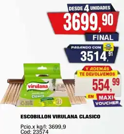 Maxiconsumo Virulana escobillon clasico oferta