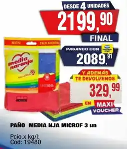 Maxiconsumo Media nja paño microf oferta