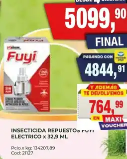 Maxiconsumo Fuyí insecticida repuestos electrico oferta