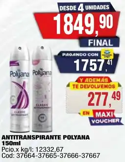 Maxiconsumo Polyana antitranspirante oferta
