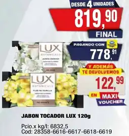 Maxiconsumo Lux jabon tocador oferta