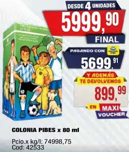 Maxiconsumo Colonia pibes oferta