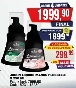 Maxiconsumo Manos plusbelle jabon liquido oferta