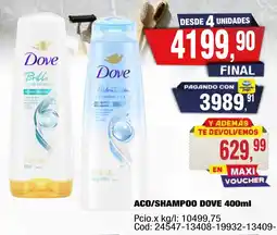 Maxiconsumo Dove aco/shampoo oferta