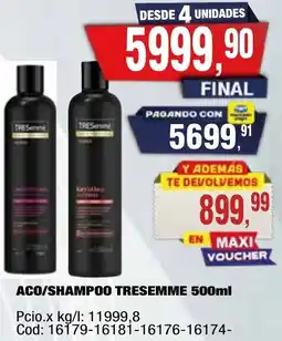 Maxiconsumo Tresemmé aco/shampoo oferta