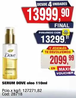 Maxiconsumo Dove serum oleo oferta