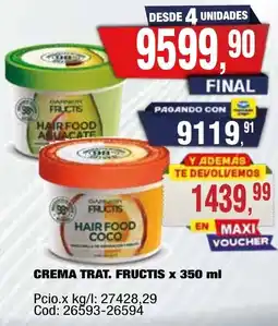 Maxiconsumo Trat. fructis crema oferta