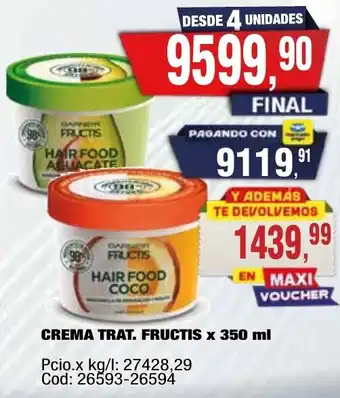 Maxiconsumo Trat. fructis crema oferta