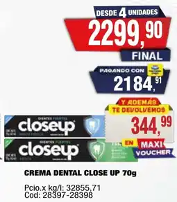 Maxiconsumo Close up crema dental oferta